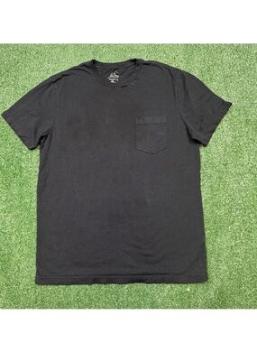 J. Crew Pocket T Shirt Men's Size M Black Pocket Short Sleeve